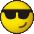 A kolobok wears shades